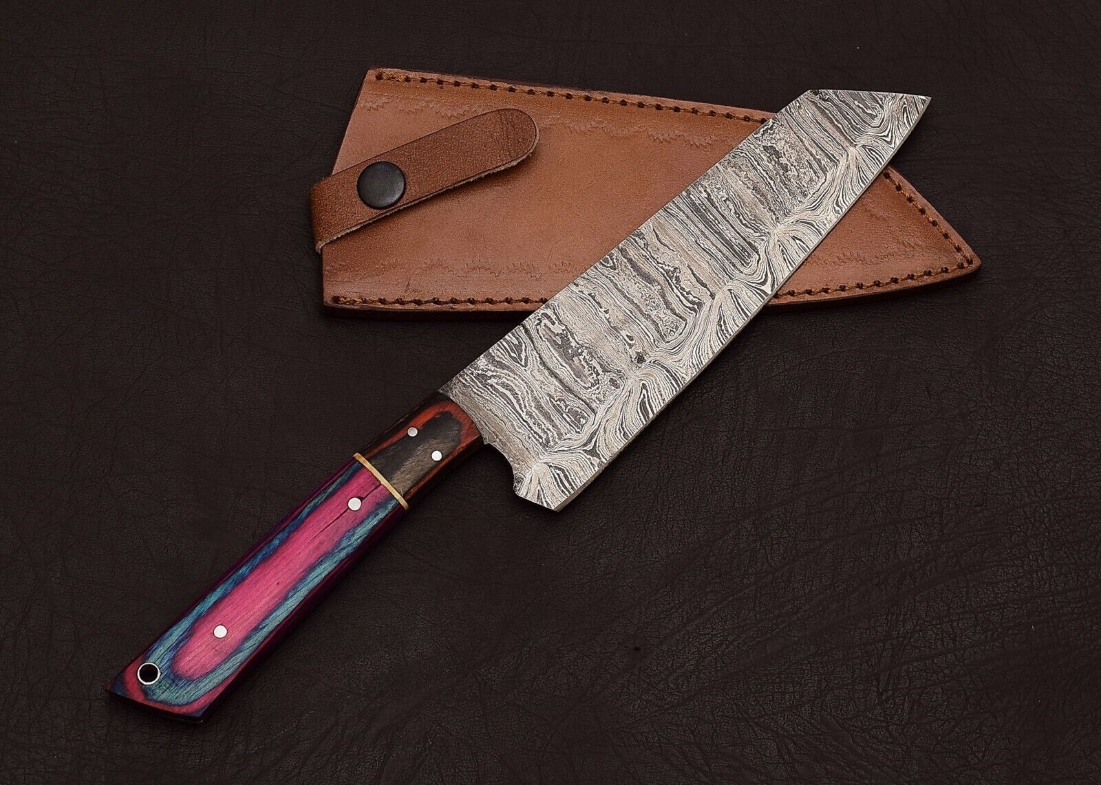 Damascus Steel Perfection  HandForged Fillet Knife For Professional Chefs 1