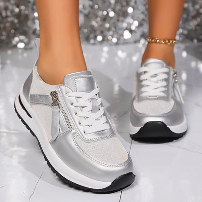 Fashion Women Sneakers Round Head Thick Sole Shoes Breathable Comfortable Casual Wearresistant Styl 5
