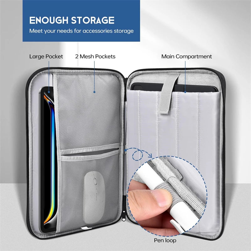 Shockproof Laptop Case Waterproof Handle Bag Sleeve For MacBook Air Pro  Chip Accessories Cover 4