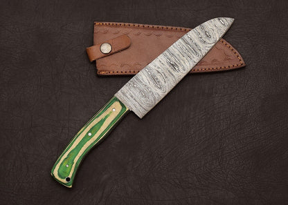 Damascus Steel Kitchen Fillet Knife  13 Handcrafted Blade For Outdoor  Indoor Use 1