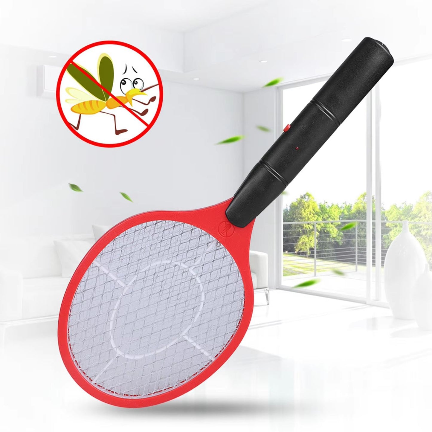 Electric Mosquito Swatter Pro  Cordless Rechargeable Bug Zapper Racket For Home  Outdoor Use 1