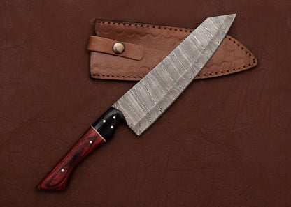 HandForged Damascus Chef Knife  13 Fillet Blade For Kitchen  Adventure 1