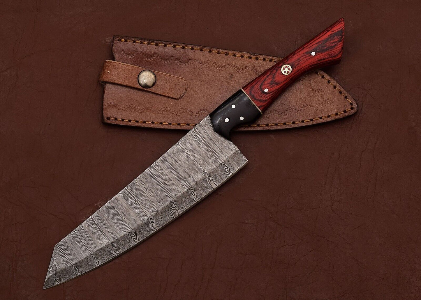 HandForged Damascus Chef Knife  13 Fillet Blade For Kitchen  Adventure 2