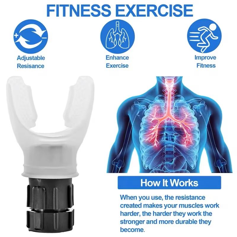 Portable Lung Trainer Pro  Adjustable Breathing Exercise Device For Lung Capacity Relaxation  Bette 2