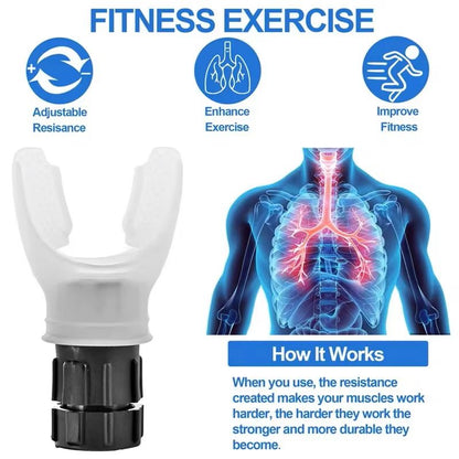 Portable Lung Trainer Pro  Adjustable Breathing Exercise Device For Lung Capacity Relaxation  Bette 2