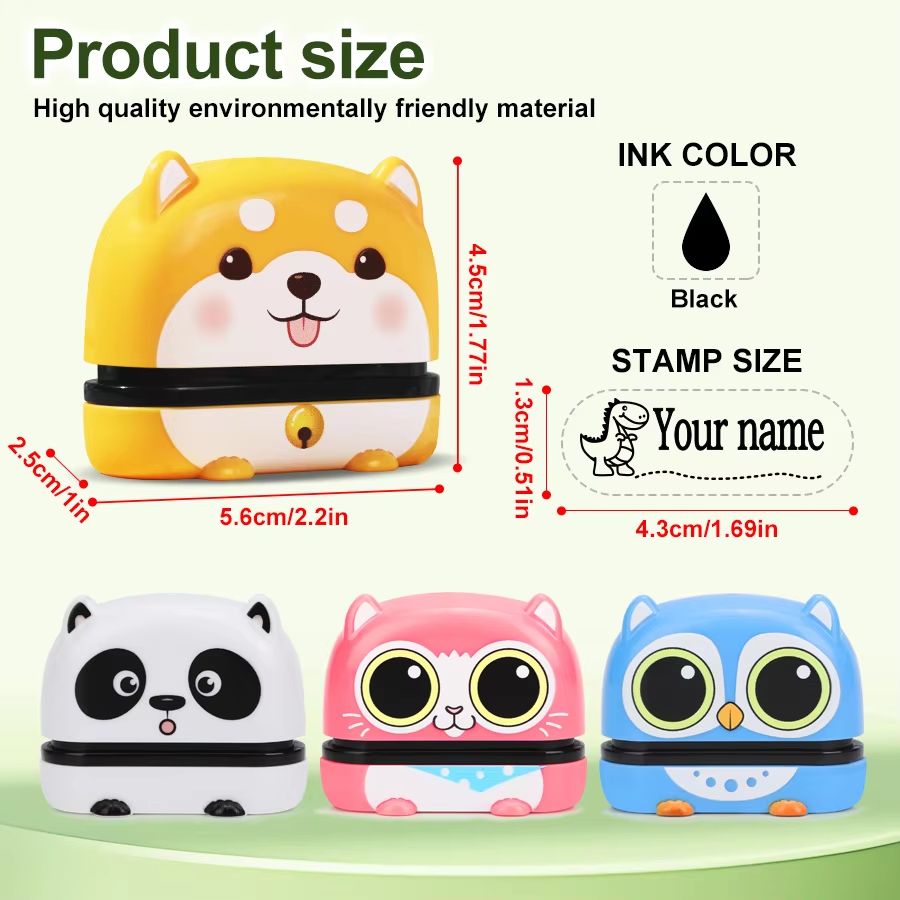 Personalized Baby Name Stamp Set  Custom Waterproof Name Stamp For Kids Clothes School Supplies  Tr 1