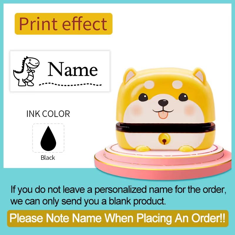 Personalized Baby Name Stamp Set  Custom Waterproof Name Stamp For Kids Clothes School Supplies  Tr 7