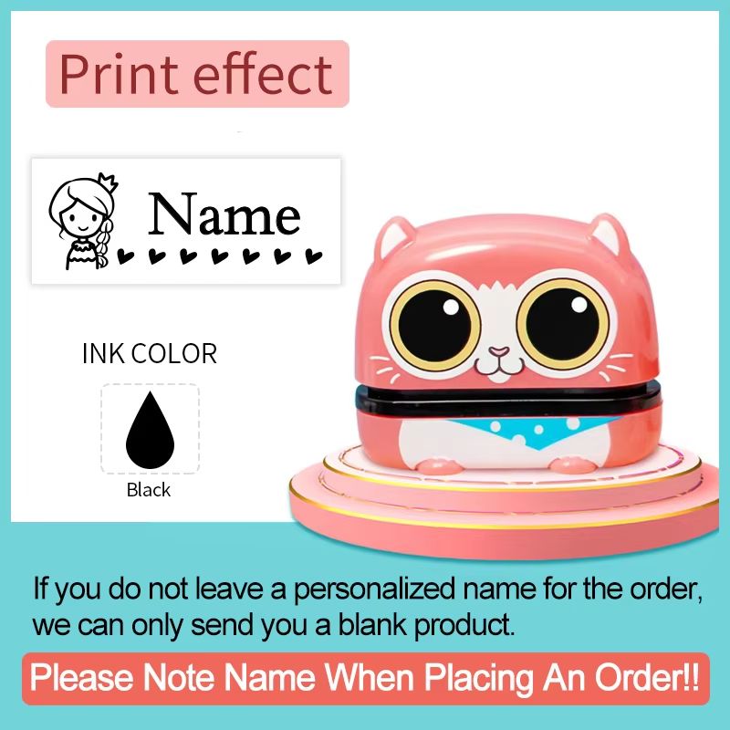 Personalized Baby Name Stamp Set  Custom Waterproof Name Stamp For Kids Clothes School Supplies  Tr 12