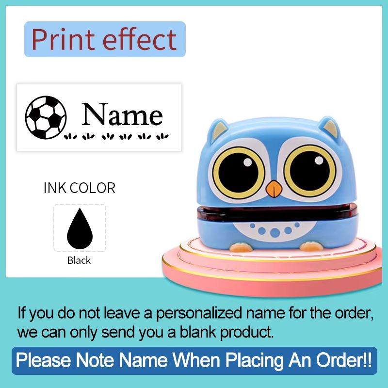 Personalized Baby Name Stamp Set  Custom Waterproof Name Stamp For Kids Clothes School Supplies  Tr 17