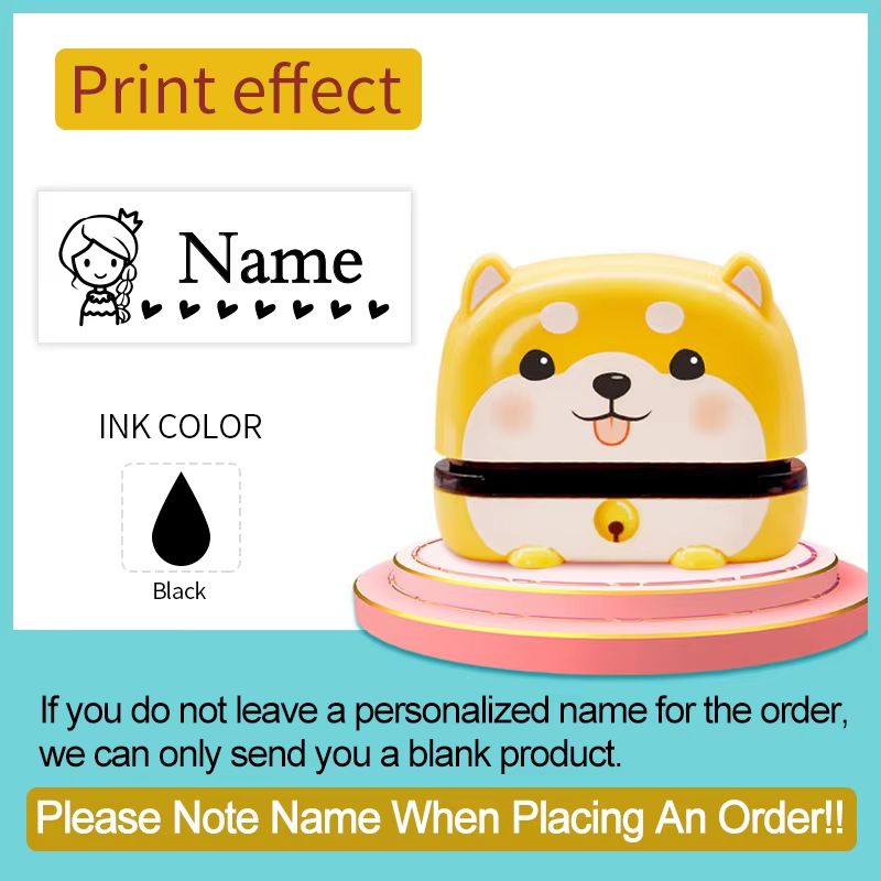 Personalized Baby Name Stamp Set  Custom Waterproof Name Stamp For Kids Clothes School Supplies  Tr 21