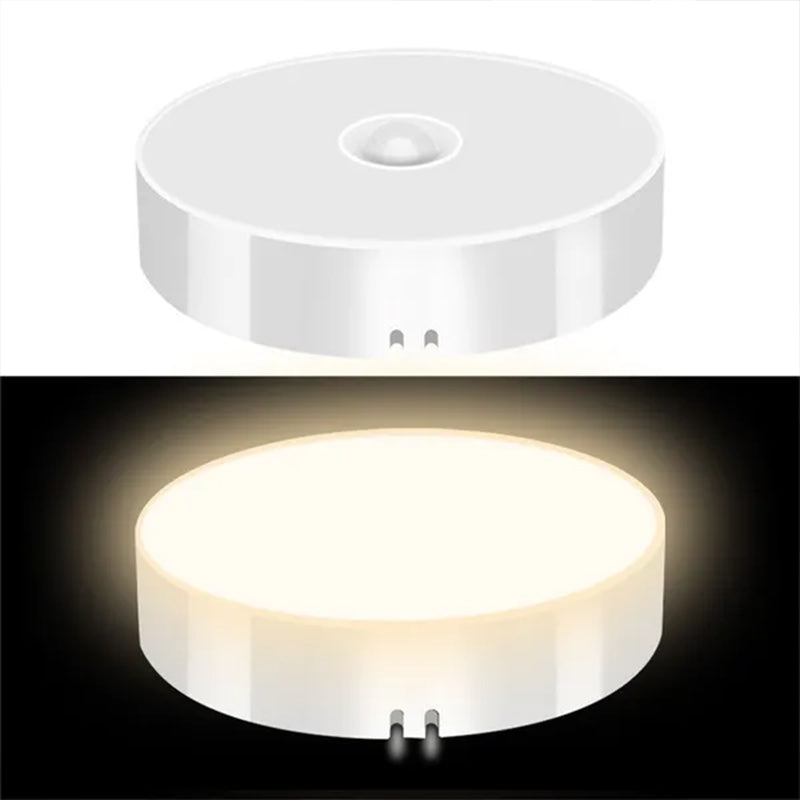 USB Rechargeable Night Light, Motion Sensor LED Lamp for Wardrobe, Kitchen Cabinet, Staircase, Wireless Closet Light