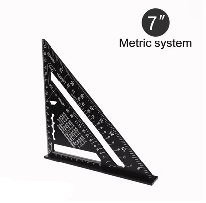 Precision Pro 7 Inch Aluminum Alloy Triangle Ruler For Woodworking And Carpentry 4