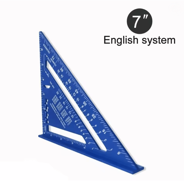Precision Pro 7 Inch Aluminum Alloy Triangle Ruler For Woodworking And Carpentry 5