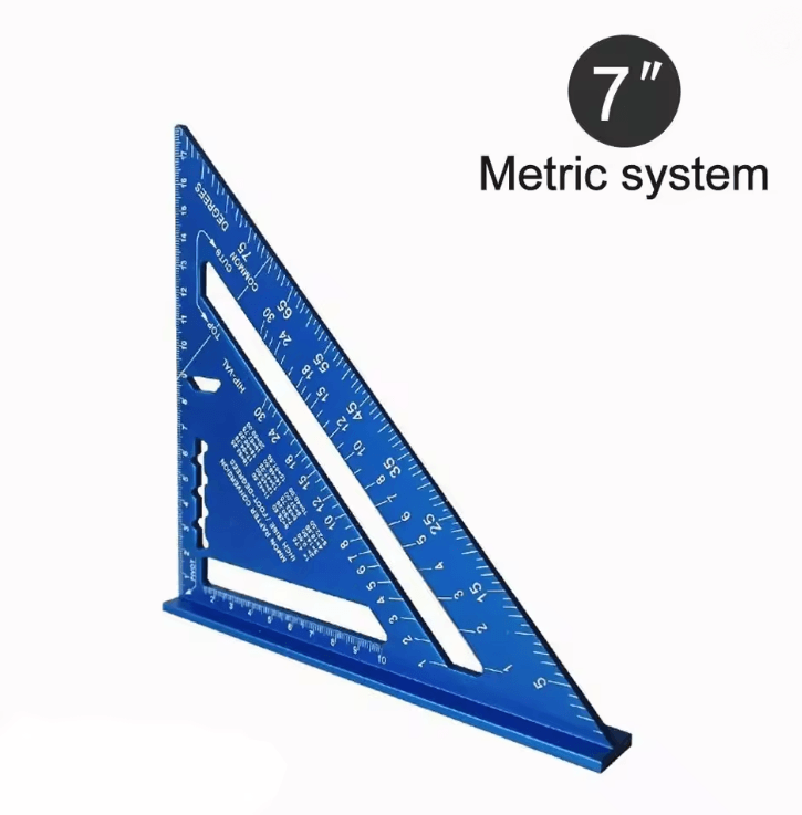 Precision Pro 7 Inch Aluminum Alloy Triangle Ruler For Woodworking And Carpentry 6