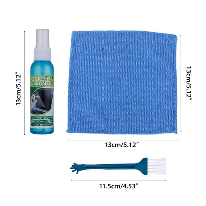 Premium Screen Cleaning Kit  Liquid Cleaner Brush  Microfiber Cloth Set For TV Laptop Phone Tablet  5