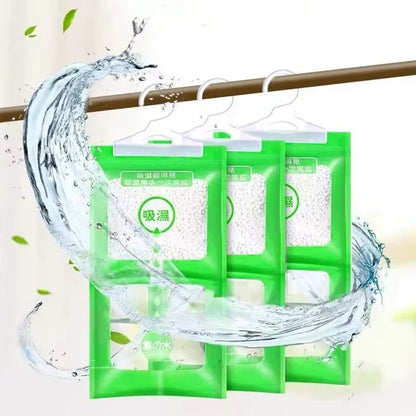 Moisture Absorber Hanging Bag  Moldproof Dehumidifier For Closet Wardrobe  Indoor Spaces 1