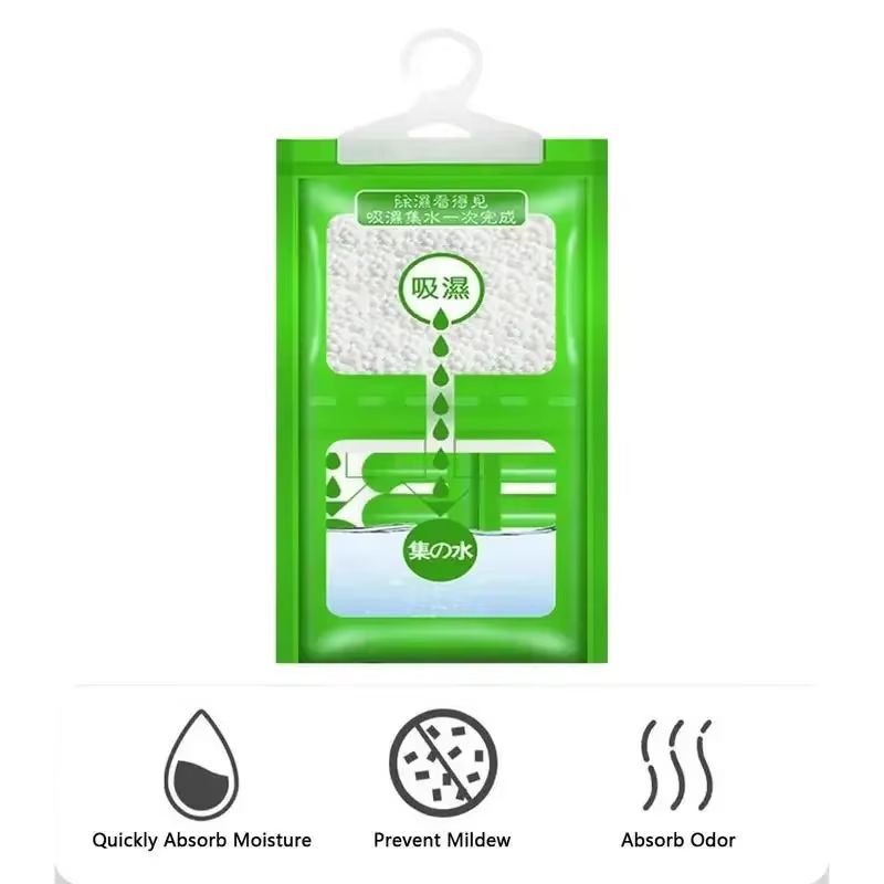 Moisture Absorber Hanging Bag  Moldproof Dehumidifier For Closet Wardrobe  Indoor Spaces 2