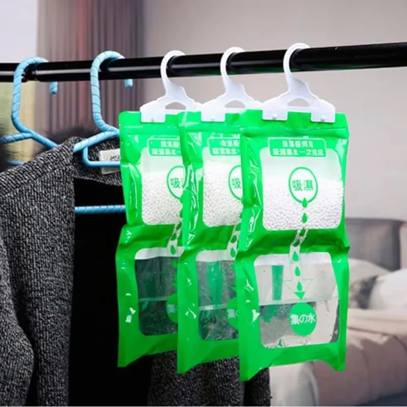 Moisture Absorber Hanging Bag  Moldproof Dehumidifier For Closet Wardrobe  Indoor Spaces 4