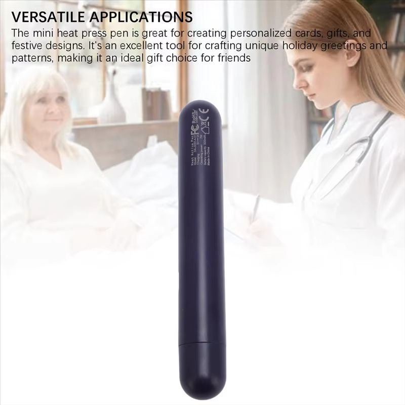 AT63 Mini Heat Press Pen  3Second Fast Heating Tool For DIY Crafts Bag Sealing  Personalized Cards 5