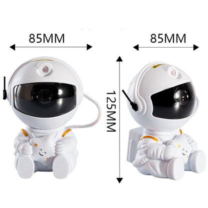 Remote Control Robot Night Light, 360 Rotating Stepless Dimming Projector, Net Red Selfie Atmosphere Lamp