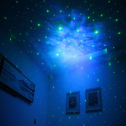 Remote Control Robot Night Light, 360 Rotating Stepless Dimming Projector, Net Red Selfie Atmosphere Lamp