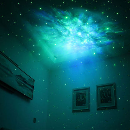 Remote Control Robot Night Light, 360 Rotating Stepless Dimming Projector, Net Red Selfie Atmosphere Lamp