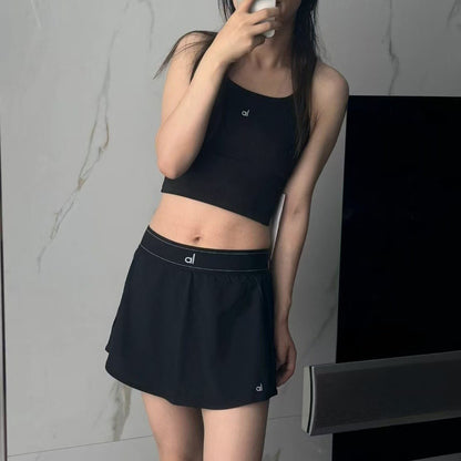 Womens Quick Drying Tennis Skirt High End Moisture Wicking Double Layer Sports Skirt With Breathabl 1