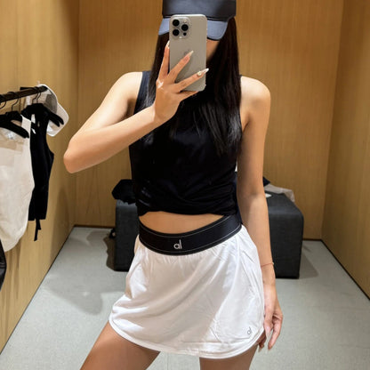 Womens Quick Drying Tennis Skirt High End Moisture Wicking Double Layer Sports Skirt With Breathabl 2