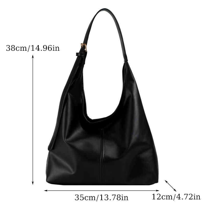 Womens Large Tote Bag Simple Retro Shoulder Hand Bag New Fashion Tote For Everyday Use 1