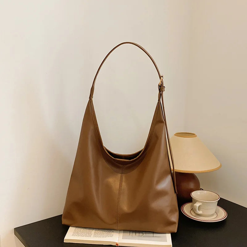 Womens Large Tote Bag Simple Retro Shoulder Hand Bag New Fashion Tote For Everyday Use 6