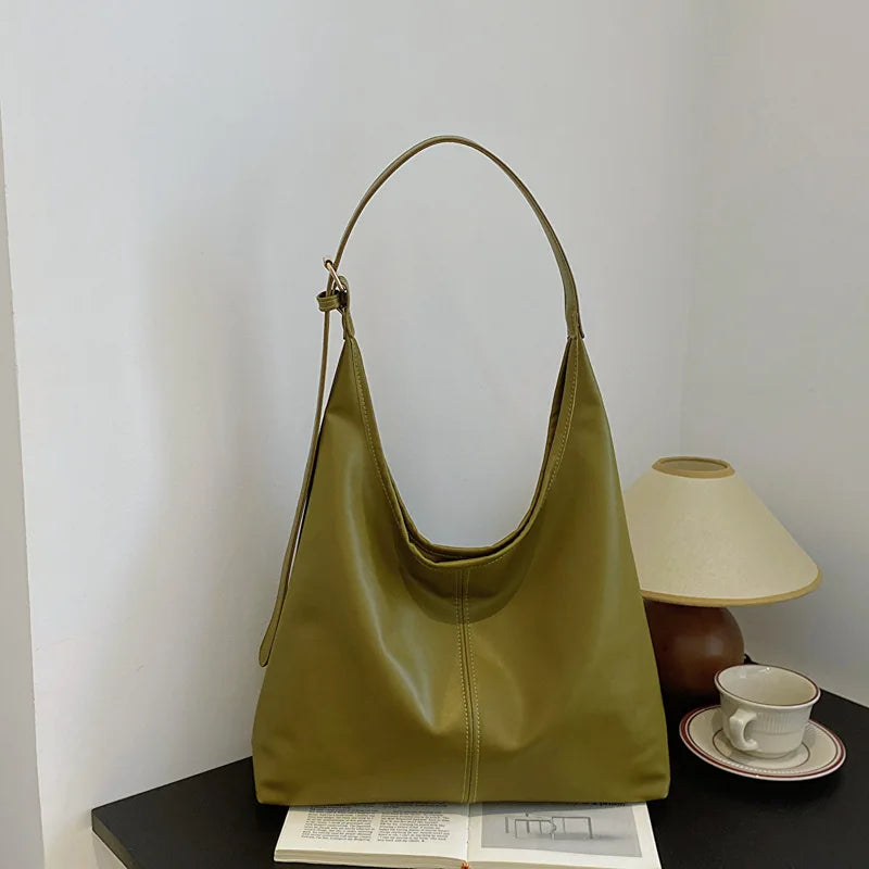 Womens Large Tote Bag Simple Retro Shoulder Hand Bag New Fashion Tote For Everyday Use 7