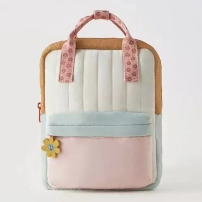 Colorful Small School Bag, New Lightweight Children's Backpack, Cute Sunflower Pendant Kids Shopping Bag