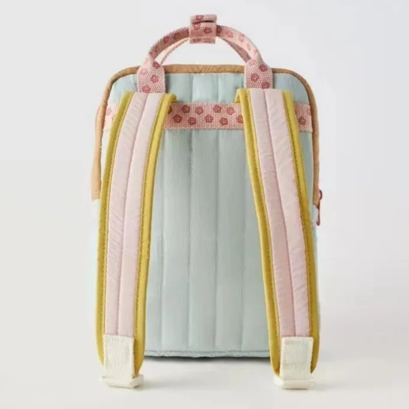 Colorful Small School Bag, New Lightweight Children's Backpack, Cute Sunflower Pendant Kids Shopping Bag