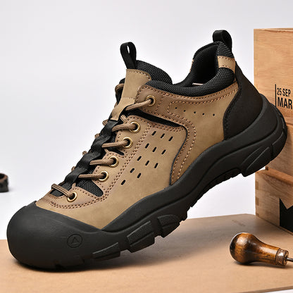 Mens Outdoor Autumn Soft Bottom Waterproof Anti Slip Mountaineering Fashion Sports Leisure Shoes 6