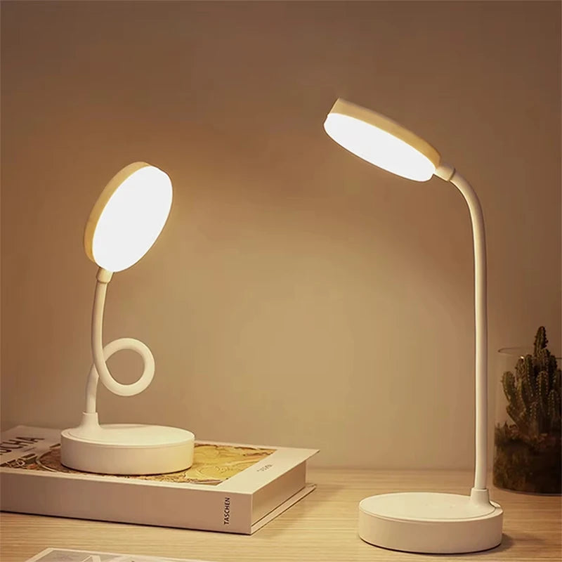 Portable LED Desk Lamp, 3 Mode Eye Protection with Dimming, USB Touch Charge, for Bedroom, Bedside, and College Student