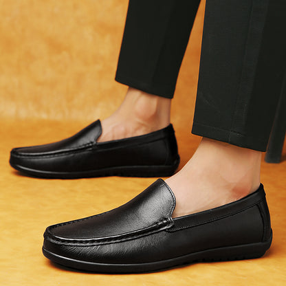 Mens Soft Genuine Leather Shoes Business Dress Shoes Comfortable Fashion Oxford Shoes 1