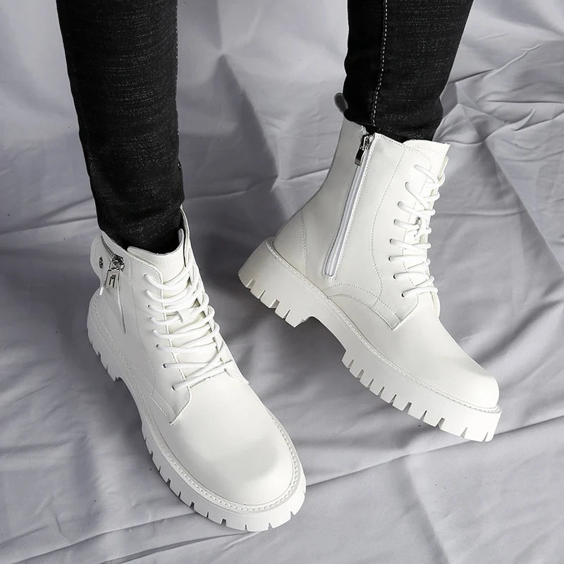 High Quality Mens Chelsea Boots, Luxury Leather, English Style, Thick Sole, Famous Casual Shoes