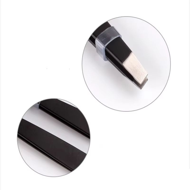 Precision Stainless Steel Eyebrow Tweezers  Slant Tip Hair Removal Tool For Makeup Eyelash Extensio 2
