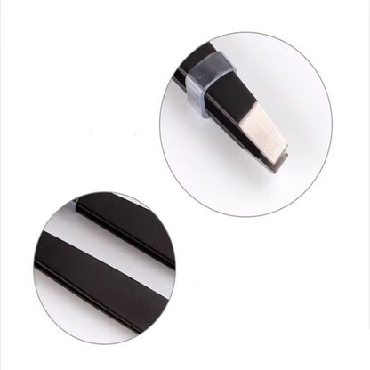 Precision Stainless Steel Eyebrow Tweezers  Slant Tip Hair Removal Tool For Makeup Eyelash Extensio 2