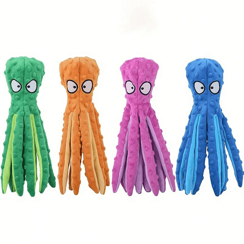 PlayPals Octopus Dog Chew Toy for Small and Medium Dogs