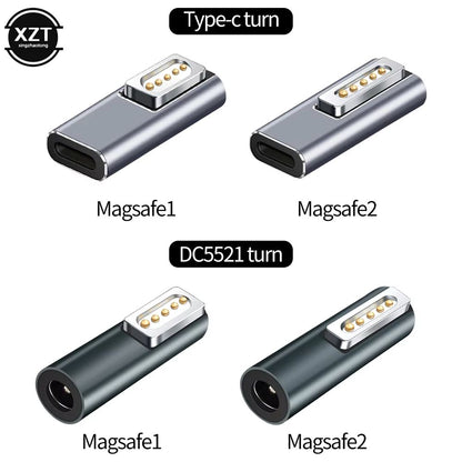 Magnetic USB-C to MagSafe Adapter – PD Quick Charge Converter for MacBook Air & Pro