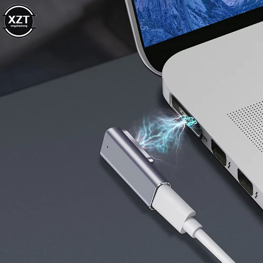 Magnetic USBC To MagSafe Adapter  PD Quick Charge Converter For MacBook Air  Pro 4