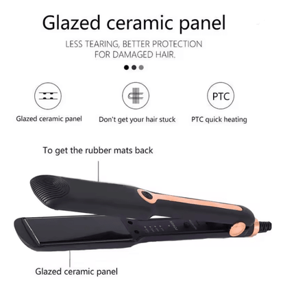 SilkPro Professional Ceramic Hair Straightener With Adjustable Temperature And Negative Ion Technol 2