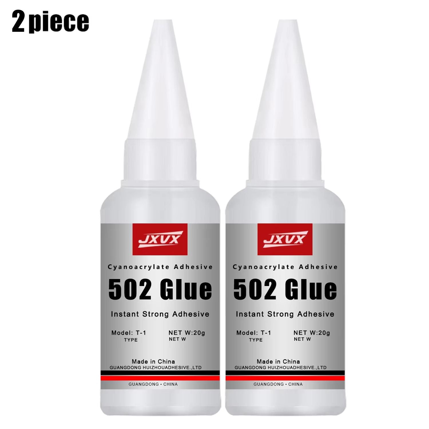 JXVX Super Bond 502 Instant Glue  QuickDrying Super Glue For Leather Wood Metal  Rubber 9