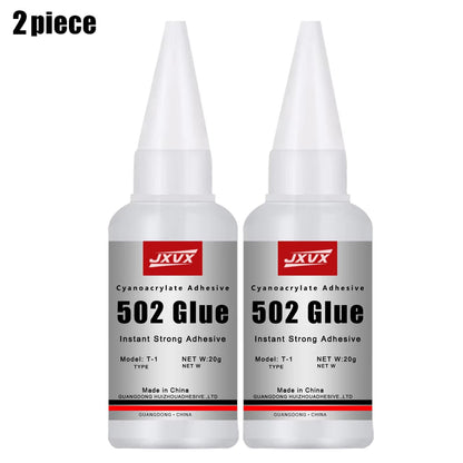 JXVX Super Bond 502 Instant Glue  QuickDrying Super Glue For Leather Wood Metal  Rubber 9
