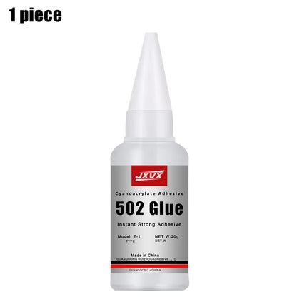 JXVX Super Bond 502 Instant Glue  QuickDrying Super Glue For Leather Wood Metal  Rubber 10