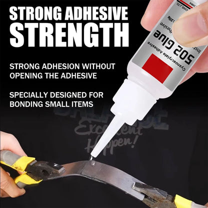 JXVX Super Bond 502 Instant Glue  QuickDrying Super Glue For Leather Wood Metal  Rubber 3