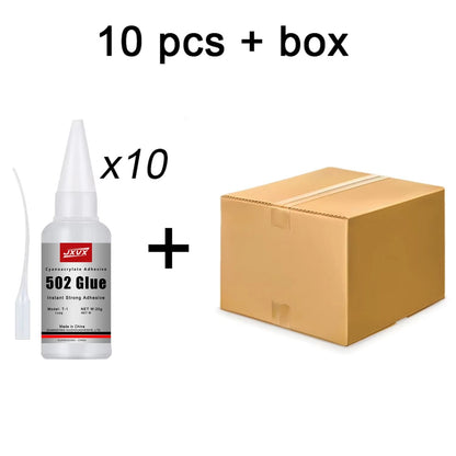 JXVX Super Bond 502 Instant Glue  QuickDrying Super Glue For Leather Wood Metal  Rubber 7