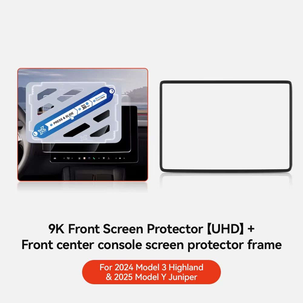 YZ Tempered Glass Screen Protector For Tesla Model 3Y  Matte AntiGlare HD Film For 20212025 Center  13