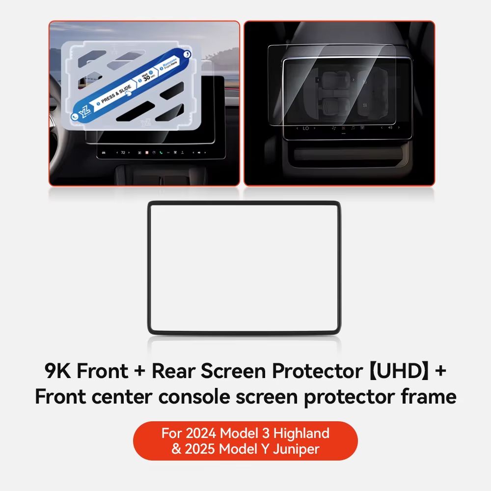 YZ Tempered Glass Screen Protector For Tesla Model 3Y  Matte AntiGlare HD Film For 20212025 Center  14